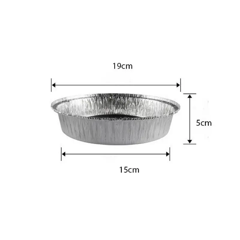 Sét 50 Khay Giấy Bạc Lót Nồi Chiên Không Dầu, Lò Nướng - Khuôn Đĩa Nhôm Đựng Thức Ăn, Thực Phẩm 7