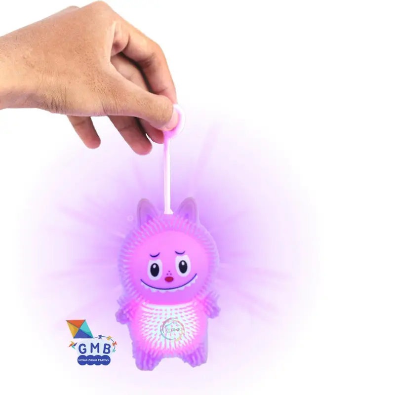 MAINAN SQUISHY REMAS ANAK MENYALA MAINAN YOYO UBUR-UBUR LAMPU PUFFER BALL LABUBU 2