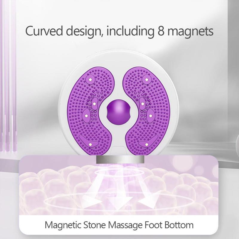 Product Introduction of Magnetic Twisting Waist Disc, 1 Count Home Fitness Equipment with Handle, Waist Twisting Machine, Fitness Equipment for Home Gym 8