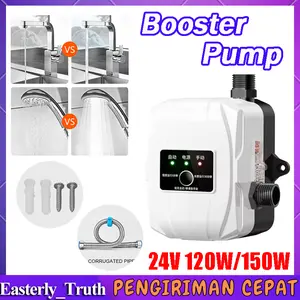 24V 120W 150W Pompa Booster Pendorong Air Booster Pump Otomatis 45L/min Booster Untuk Wastafel Dapur Shower water  pump