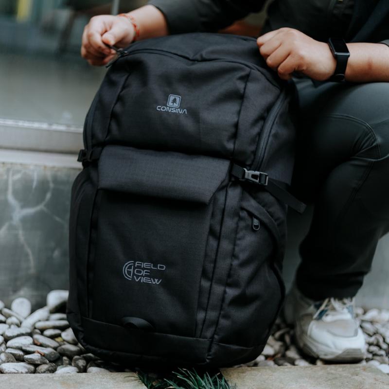 CONSINA FIELD OF VIEW RANSEL BACKPACK OUTDOOR TRAVEL LAPTOP 14INCH - OFFICE SEKOLAH 22-24L 3