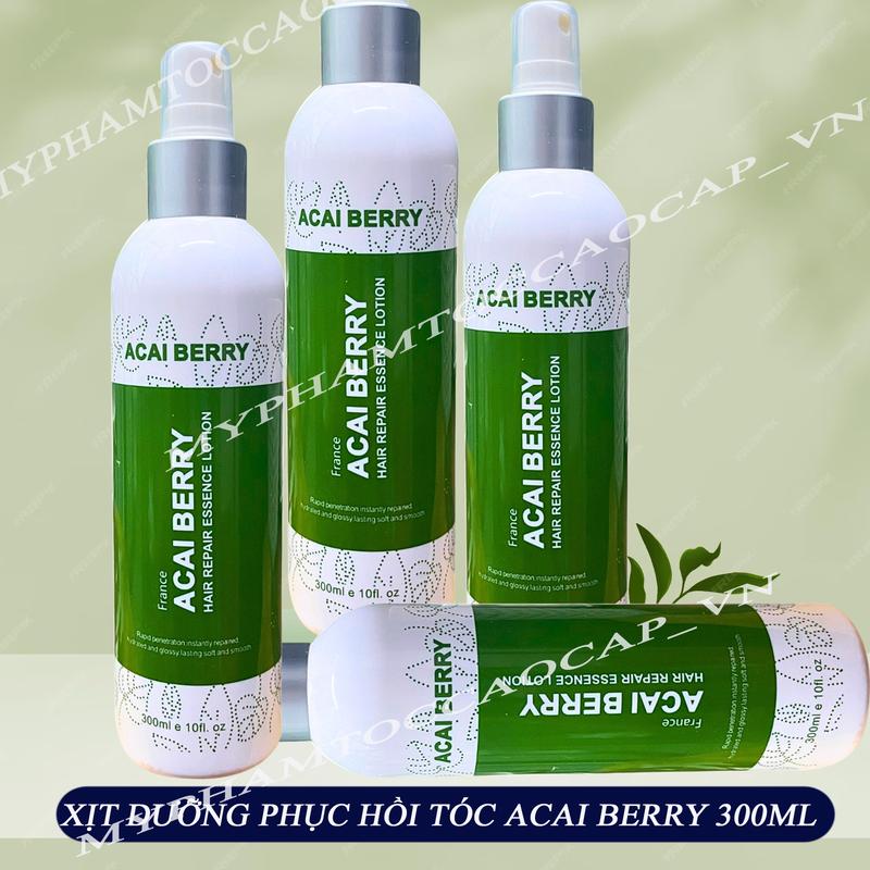 CHÍNH HÃNG Xịt dưỡng đạm chăm sóc dưỡng tóc Acai Berry Hair Repair Essence Lotion 300ml Pháp