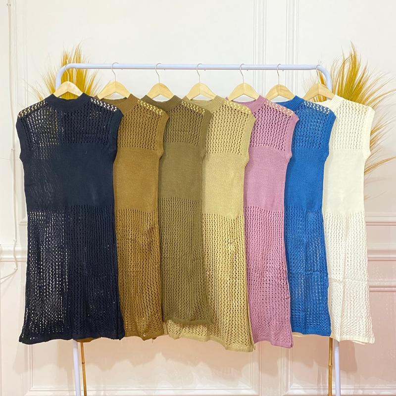 TUNIK RAJUT JARING WANITA 2