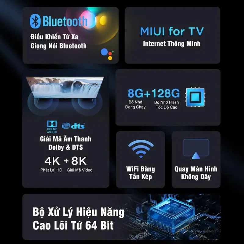 New Android TV Box TV98 Giọng Nói + 300 Kênh Miễn Phí Tiếng Việt Hát Karaoke Xem Phim Xem Bóng Đá Điều Khiển Tivi 7