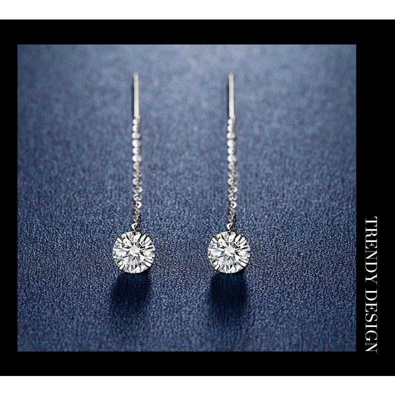 Product Introduction of ต่างหูห้อย เงินแท้ 999 สำหรับผู้หญิง เพชร Moissanite ใหม่ 2024 ดีไซน์อินเทรนด์ยาว สไตล์ระดับไฮเอนด์ เหมาะสำหรับฤดูใบไม้ร่วงและฤดูหนาว ต่างหูพู่ 11