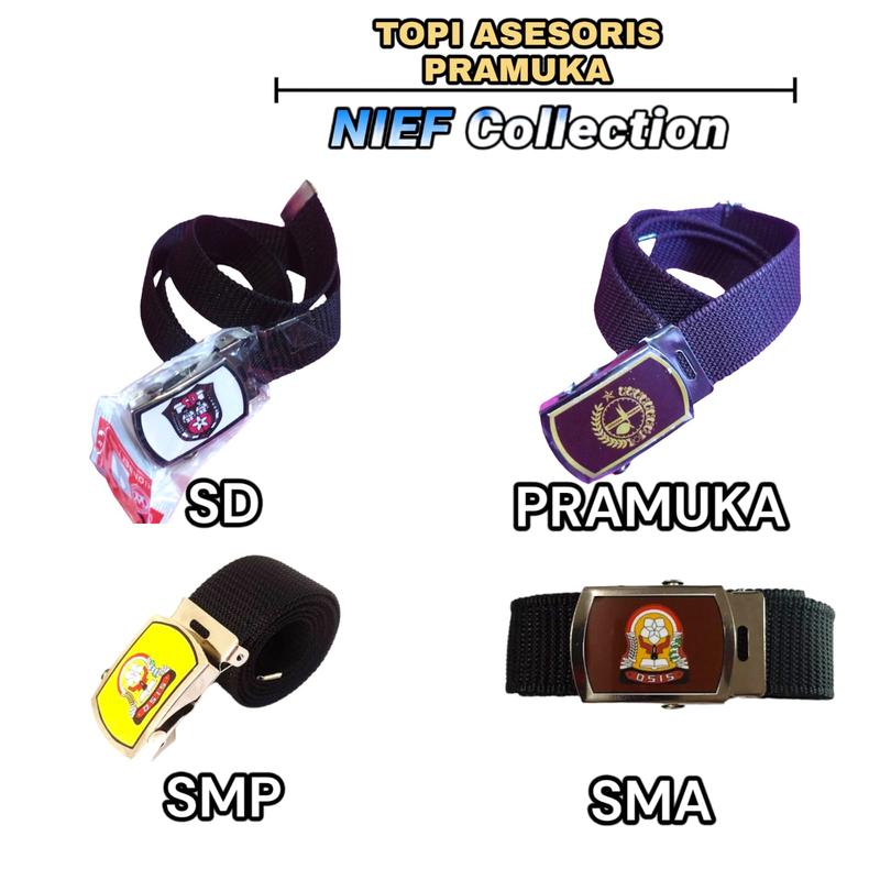 Product Introduction of IKAT PINGGANG SEKOLAH GESPER SEKOLAH CEWE/COWO SD/PRAMUKA/SMP/SMA Sabuk Gesper Otomatis Perempuan Laki-laki Elegan Cewek  Cowok 1