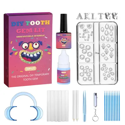 Amazon Tooth Crystal Kit Sosation 377 Pieces Tooth Gem Kit DIY