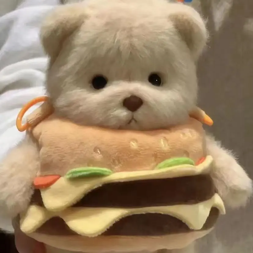 Túi Messenger Gấu Hamburger, Đồ Chơi Nhồi Bông Kẹo Khoai Tây Chiên Gấu Hoa Huệ, Dễ Thương, Quà Sinh Nhật Cho Bé Gái, Năm 2024