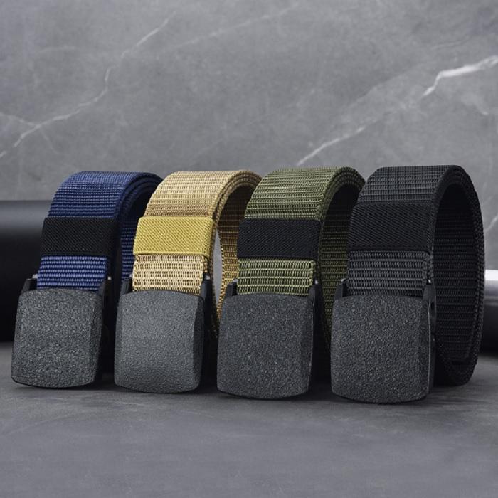Product Introduction of Dây nịt nam vải dù khóa nhựa chống gỉ siêu bền cao cấp,thắt lưng nam vải bố ( ĐEN , KAIKI,NÂU , SỌC KẺ) 5