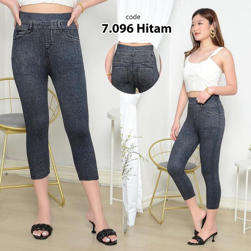 Product Introduction of Legging 7/8 ripped jeans/Legging fhashio/legging wanita Celana Nyaman 8