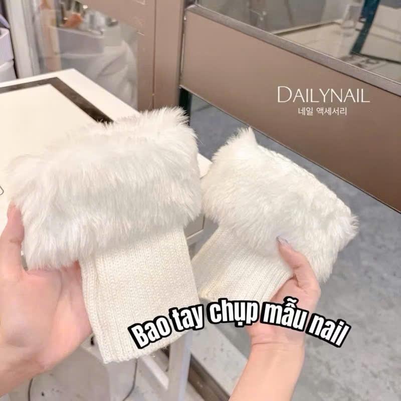  Set ống tay áo len chụp ảnh nail 
