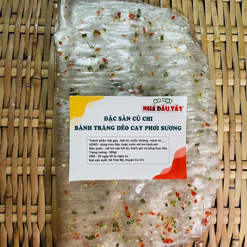 250gr bánh tráng phơi sương hành lá cay vừa Ăn Vặt Snack