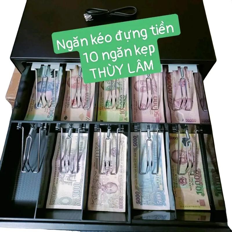 Ngăn kéo đựng tiền (khay đựng tiền) tích hợp Máy in hóa đơn máy Pos bán hàng.