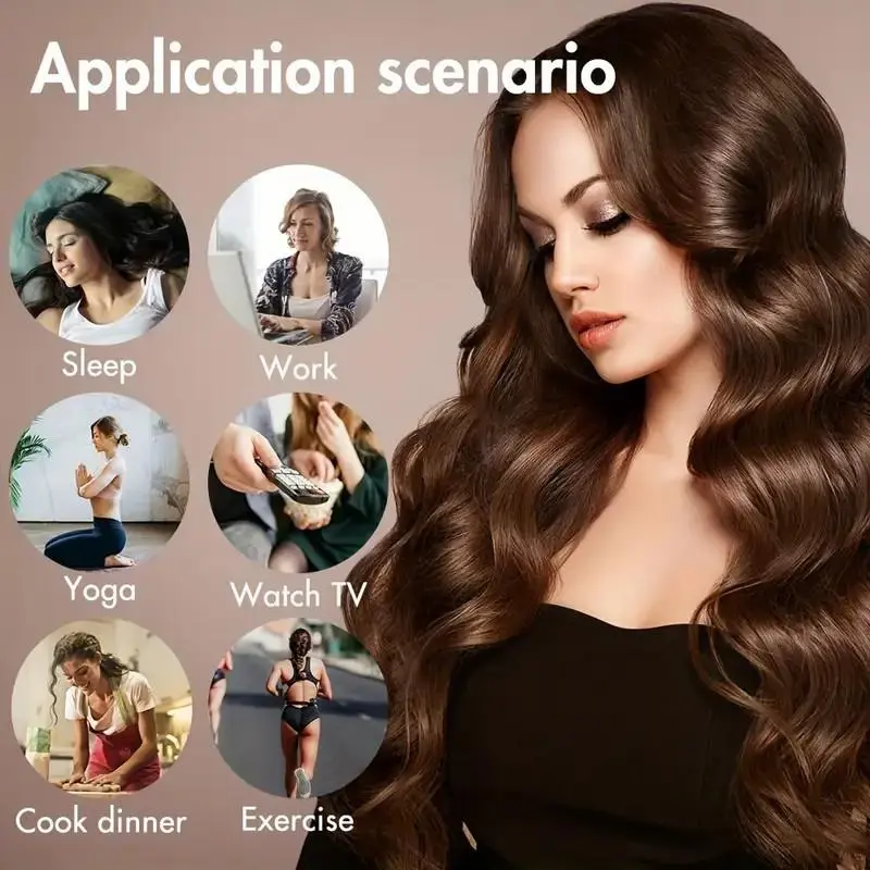 Heatless Hair Curler Set, 4 Counts/set Hair Curler & Hair Tie, Heatless Hair Styling Tool for Women & Girls, No Heat Hair Styling Tool, Heatless Hair Styling Tools, Hair Products 7