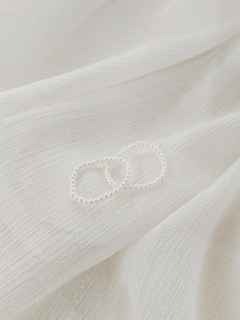 Product Introduction of 2pcs/set Women's Elegant Faux Pearl Decorated Stackable Rings for Gift, Fashion Gorgeous Chic Accessories for Party, Daily Clothing Decor for Girl 15