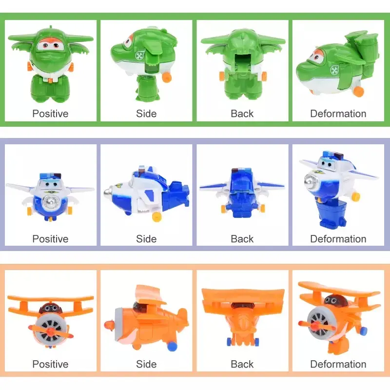 ACTION FIGURE SUPERWINGS SUPER WINGS SET ISI 12 PCS MAINAN ANAK TOPPER CAKE PAJANGAN MINIATUR HIASAN Toy 3