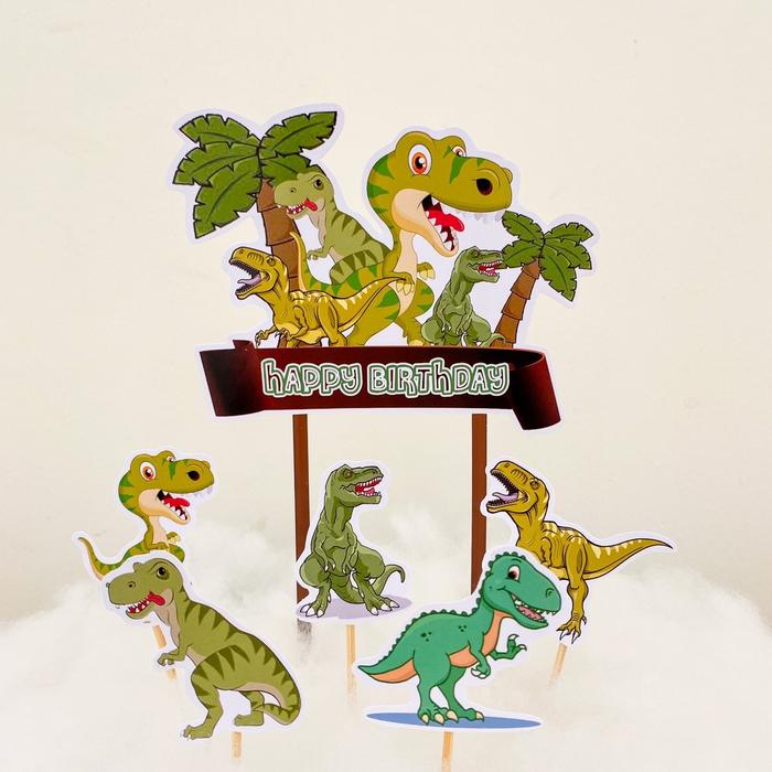 Jual TOPPER T-REX / TOPPER KUE T-REX / CAKE TOPPER T-REX / HIASAN KUE ...