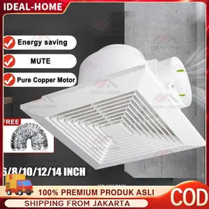 Exhaust fan 10/8 inch Kipas Angin Exhaust Plafon /Exhaust Fan Dinding heksos penyedot asap dapur/heksos penyedot ruangan hexos penyedot udara ruangan panas hexos kamar