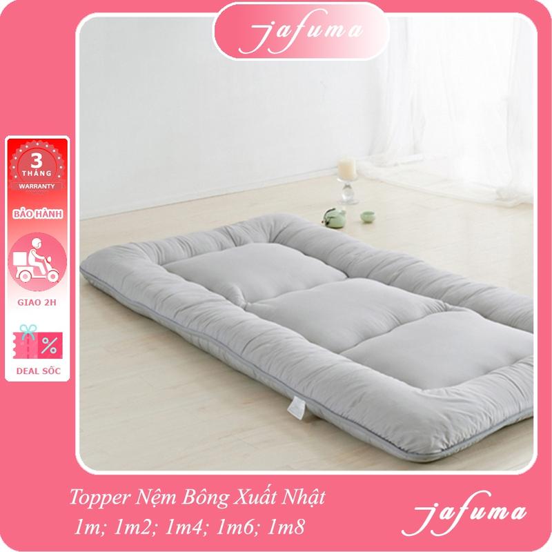 Topper Nệm FUKOJI, Nệm Bông Xuất Nhật Trải Sàn Cao Cấp, Nhiều Kích Thước 1mx2m, 1m2x2m, 1m4x2m, 1m6x2m, 1m8x2m