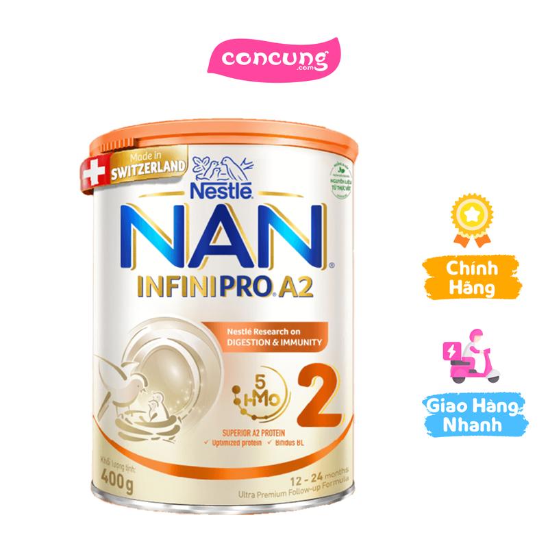 Sữa Nan A2 InfiniPro 400g số 2 (1-2 tuổi)