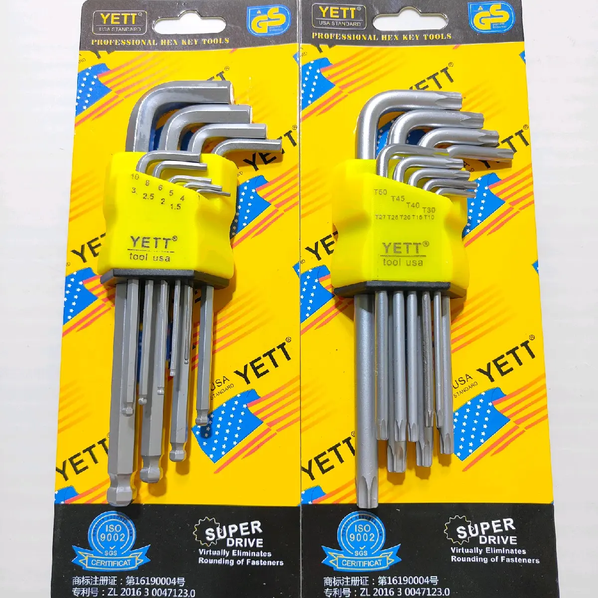 Combo 2 bộ lục giác Bi+ Bông thương hiệu yetty thép SR-V không gỉ