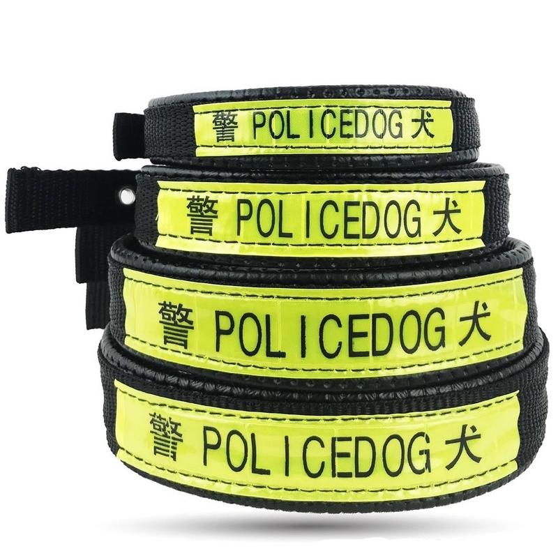 Product Introduction of Vòng cổ chó mèo Police Dog có đệm da êm mượt bền chắc đủ size 1