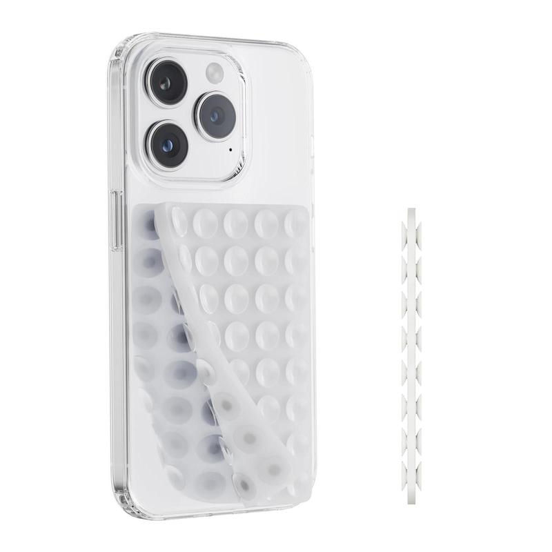 Double Sided Suction Cup Phone Mount, Silicone Suction Phone Case Adhesive Mount for iPhone Android, Phone Suction Grip for Selfies and Hands-Free Video 3