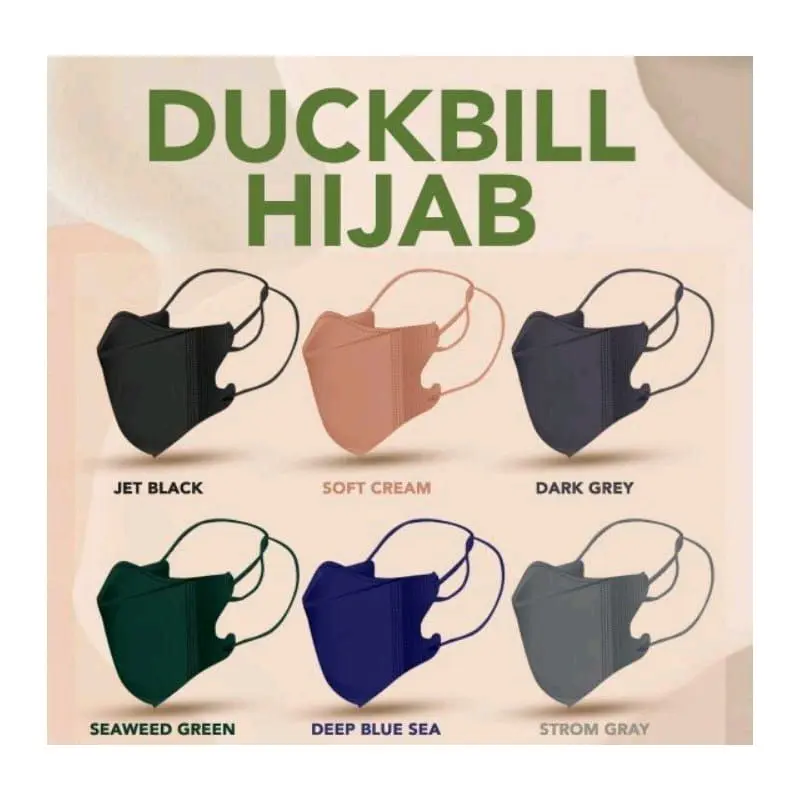 MASKER DUCKBILL HIJAB Y&B - DUCKBILL HEADLOOP - BOX ISI 50 PCS Dewasa 3