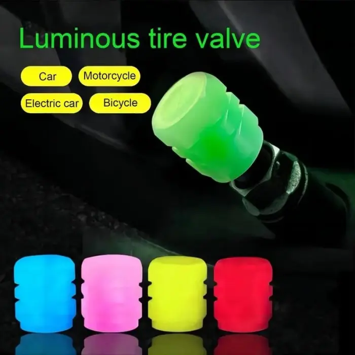 tutup pentil ban mobil motor sepeda glow in the dark luminous nyala car tire valve cap 0