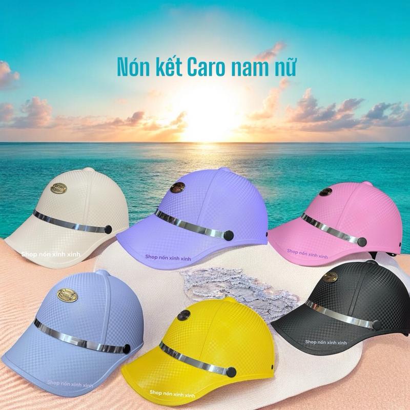 Nón kết CARO thời trang cho cả nam và nữ, mỏng nhẹ thoải mái khi đội Hat Voi