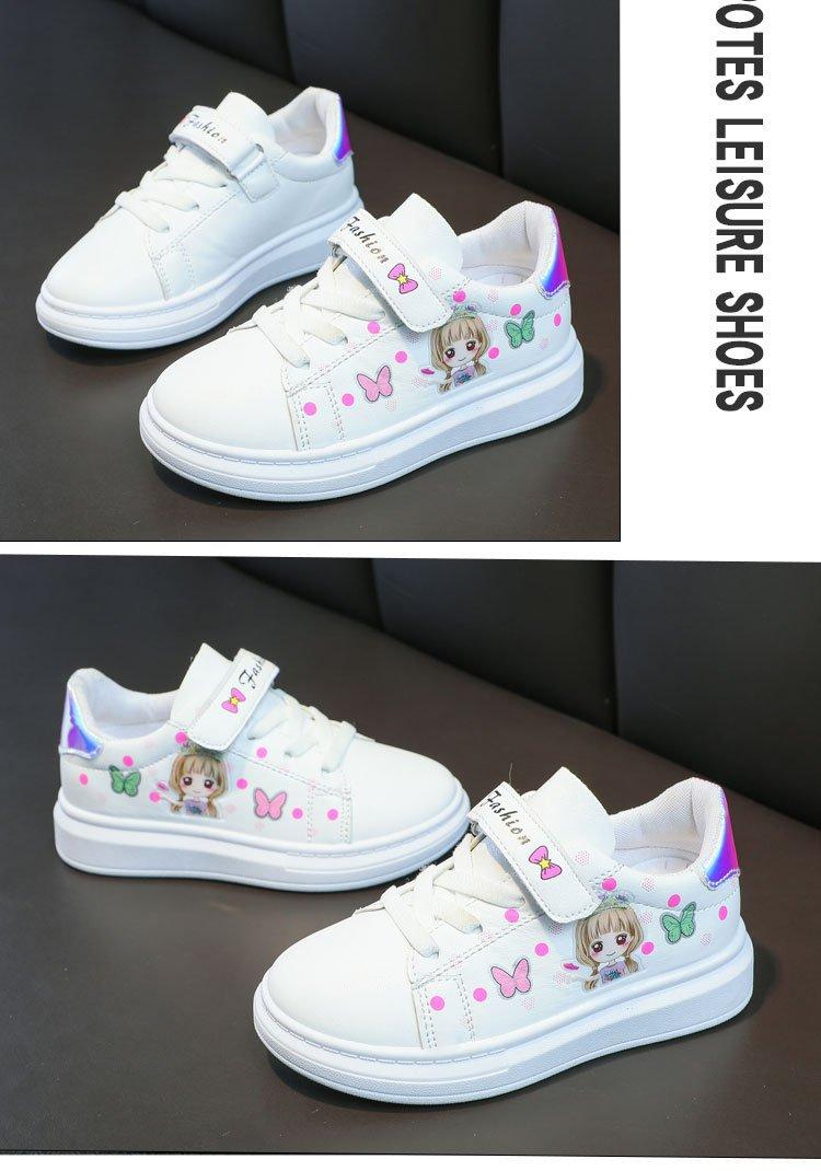 Product Introduction of รองเท้าเด็ก สีขาว สำหรับเด็กผู้หญิงอายุ 3-12 ปี รองเท้ากีฬาลำลองแบน หนังต่ำ ท็อป ฤดูใบไม้ผลิ รองเท้าผ้าใบสไตล์เกาหลี เหมาะสำหรับนักเรียน รองเท้า  นัก เรียน ต่อ กัน วงกลม size  20  shoes  girl รองเท้า  นัก  เรียน  ผู้  หญิง  ลาย  คุโร  มิ 15