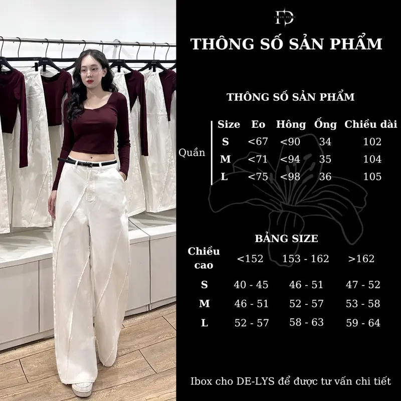 Quần Jean Nữ Trắng Viền Tua Chéo Delys DLQJ115 6