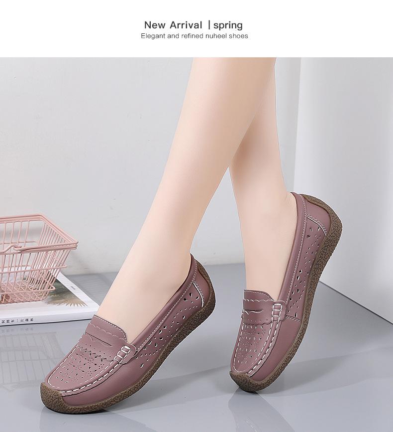 Product Introduction of รองเท้าไม่มีส้นฤดูร้อน สำหรับผู้หญิง ระบายอากาศ อเนกประสงค์ แบน รองเท้าแม่ กันลื่น ทันสมัย ลำลอง ปี 2024 มาใหม่ 22