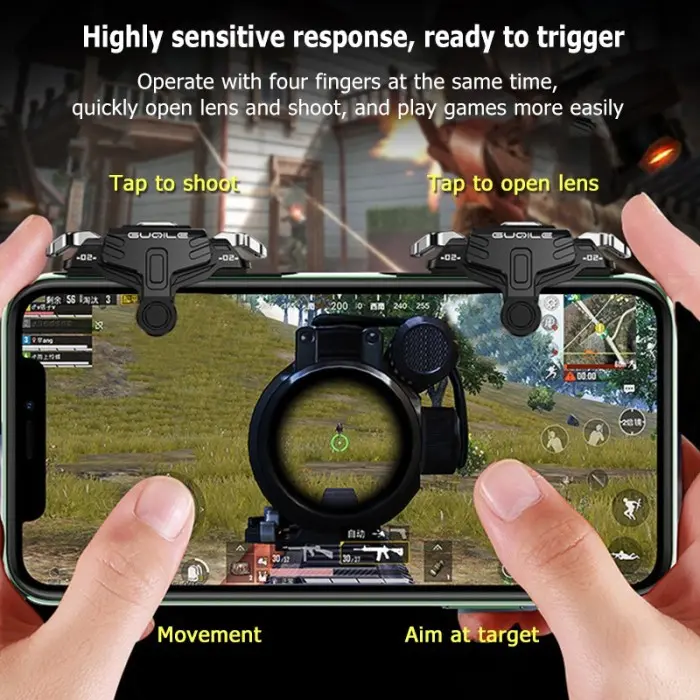 Mobile Trigger GT02 L1 R1 - PUBG FF CODM JOYSTICK GAMEPAD 2