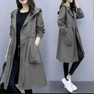 Blazer Wanita Jumbo Korea Casual Atasan Perempuan Coat Perempuan Terbaru Kekinian Coat Hoodie Kyora Polos Kancing Panjang Dewasa Variasi Oversize