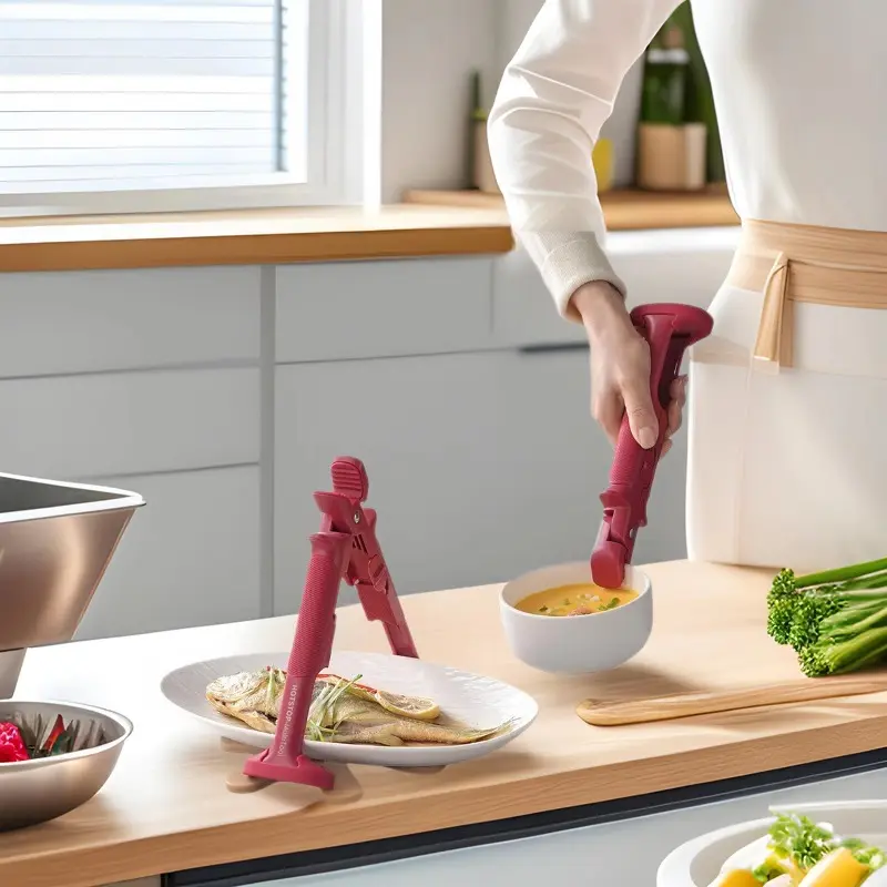 Anti scald clamp for dish retrieval, kitchen anti scald bowl clamp, household anti slip clamp, steaming dish clamp, and retrieval tool made of silicone anti slip material