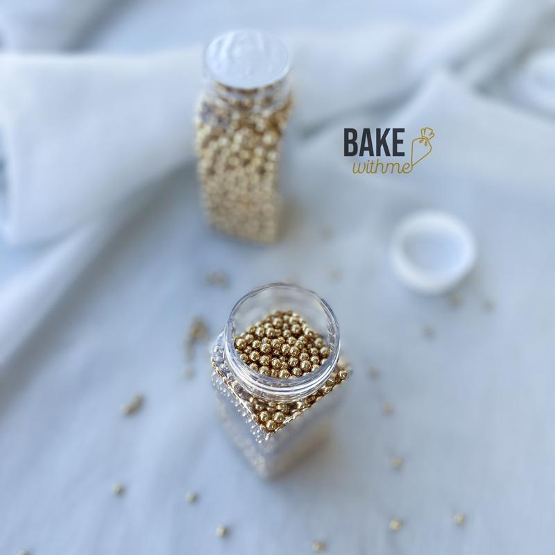 Kẹo bi đường, kẹo trang trí, kẹo bông đường bi vàng bóng để trang trí bánh kem, bánh sinh nhật, cupcake, donut 1