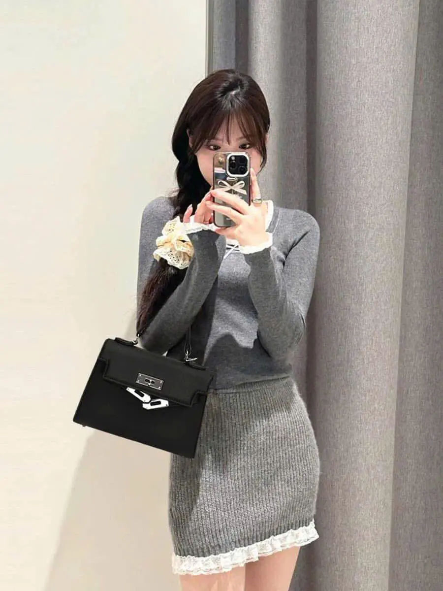 TÚI SZ 24 Túi xách nữ Túi đeo chéo Túi sz 24 phong cách thanh lịch dễ phối đồ - HM808 Bag Tag vàng