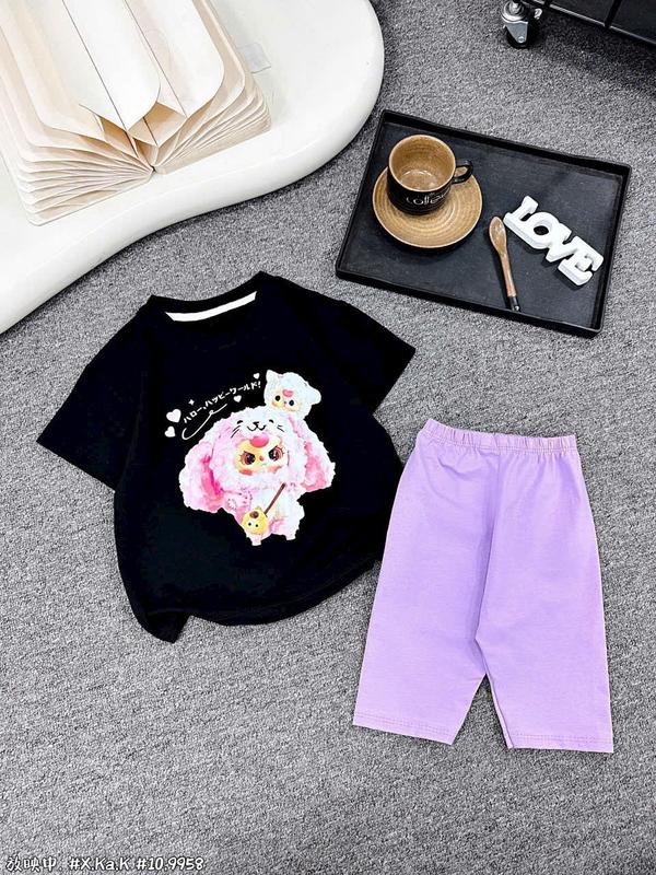 Sét Bộ Legging Dành Cho Bé Gái Size Từ 15-46kg.Chất Cotton Mềm Mịn,Giặt Máy Thoải Mái 7