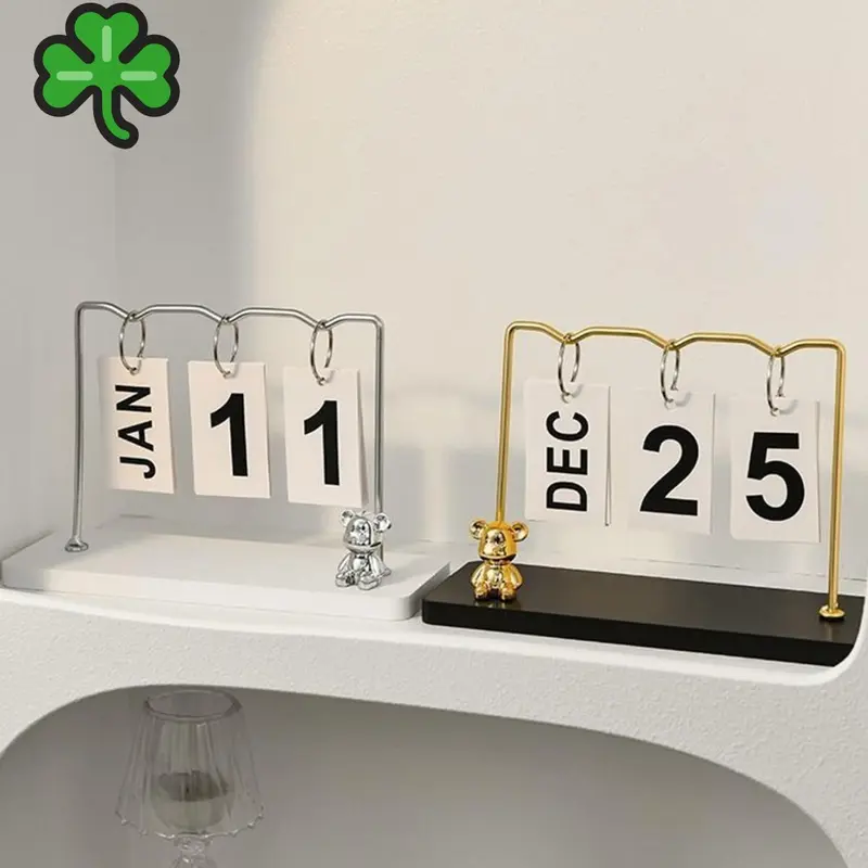 ​Kalender Meja Gaya Eropa yang Kreatif - Hiasan Kantor dan Ruang Tamu yang Estetis dan Fungsional 5