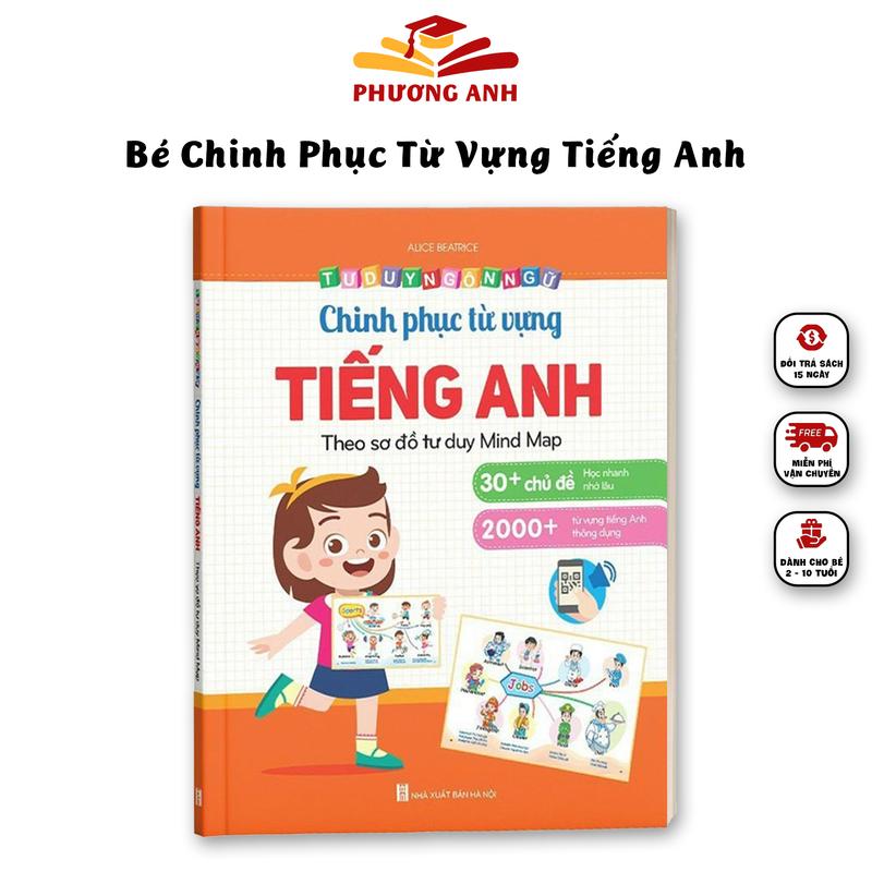 Sách - Chinh Phục Từ Vựng Tiếng Anh - Theo Sơ Đồ Tư Duy Mind Map (Hơn 2000 từ vựng và 30 chủ đề khác nhau)