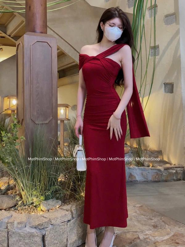 Đầm dự tiệc lệch vai, TADA DRESS 2