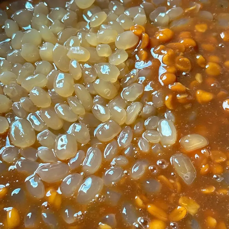2 Hộp Me Dẻo Rim Hạt Đác Giải Khát Mùa Hè Nho Topping Sen - Chua hot pearls 4