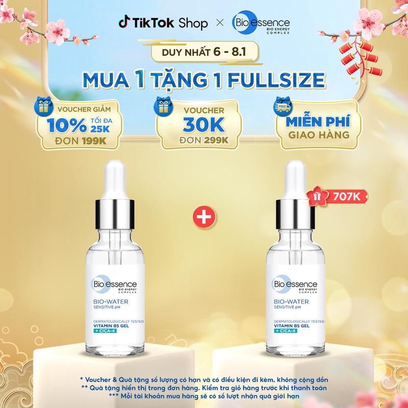 [MUA 1 TẶNG 1] Tinh chất cấp ẩm Skincare Bio-Essence Bio-Water Bio gel Vitamin B5 30ml Skincare Serum