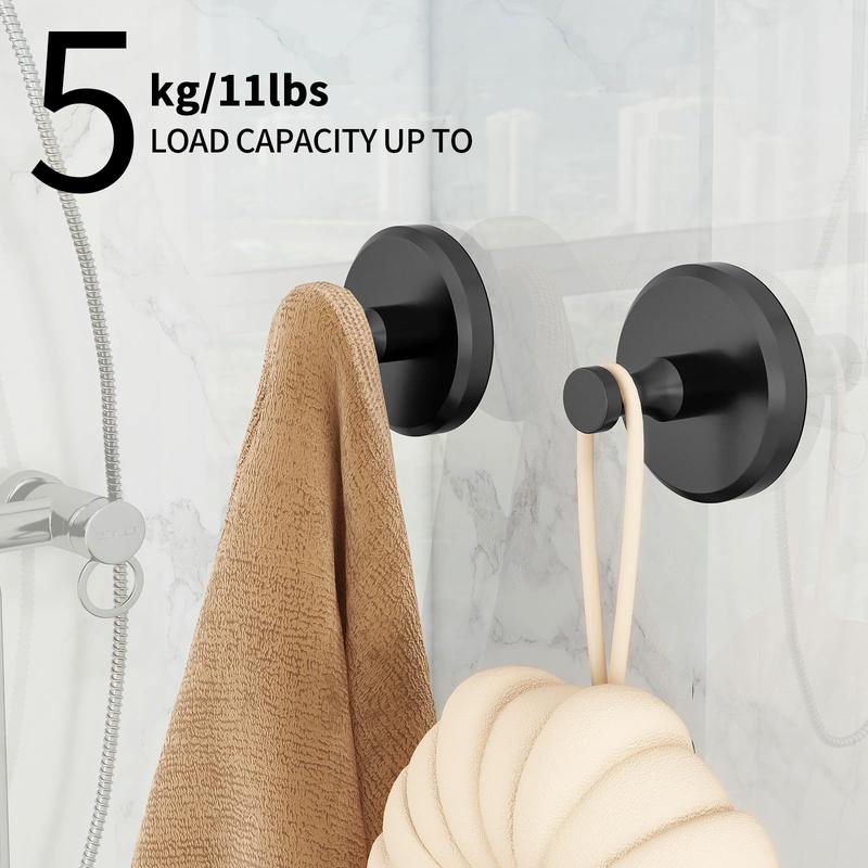 Shower Suction Cup Hook, Bathroom Shower Suction Cup Hook, Bathroom Hook for Hanging Towel, Bathrobe, Bathroom Accessories 4