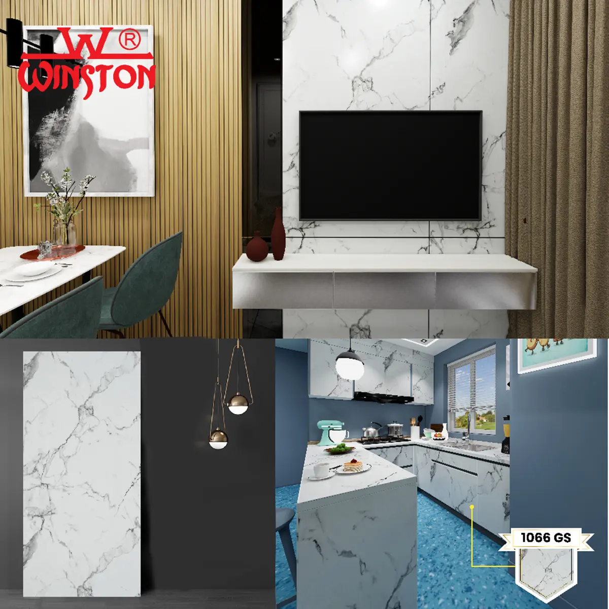 HPL NO TACO NO AICA Granite Colours Winston Warna Keramik / Ceramic / Granit NO TACO