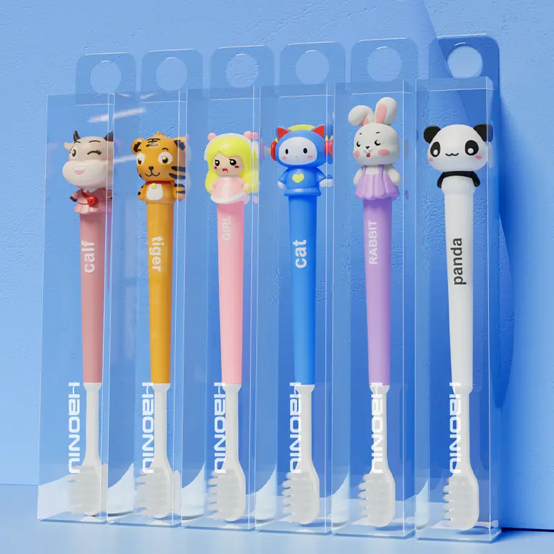 Children's cartoon soft-bristled toothbrush, suitable for 3-12 years old soft-bristled toothbrush