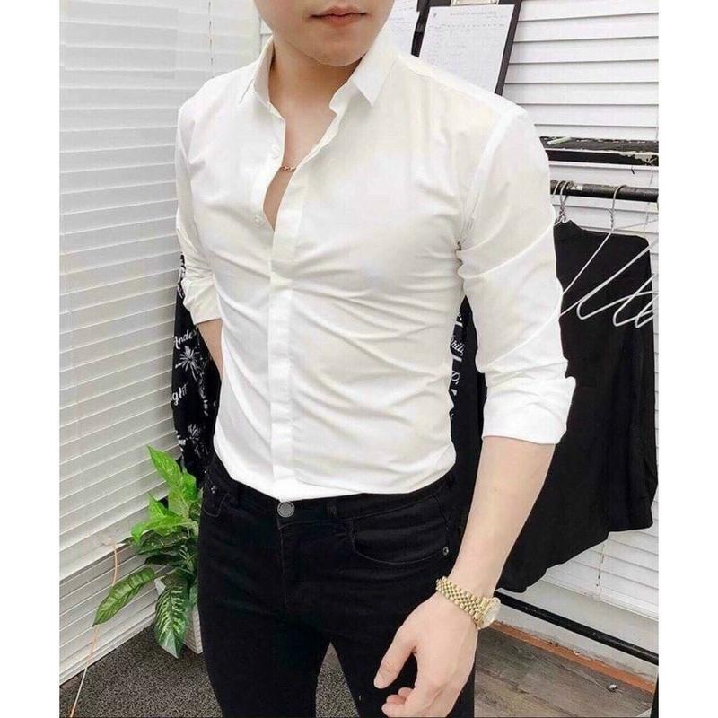 Áo sơ mi dấu Cúc Trơn ZOCO Menswear Nam 2