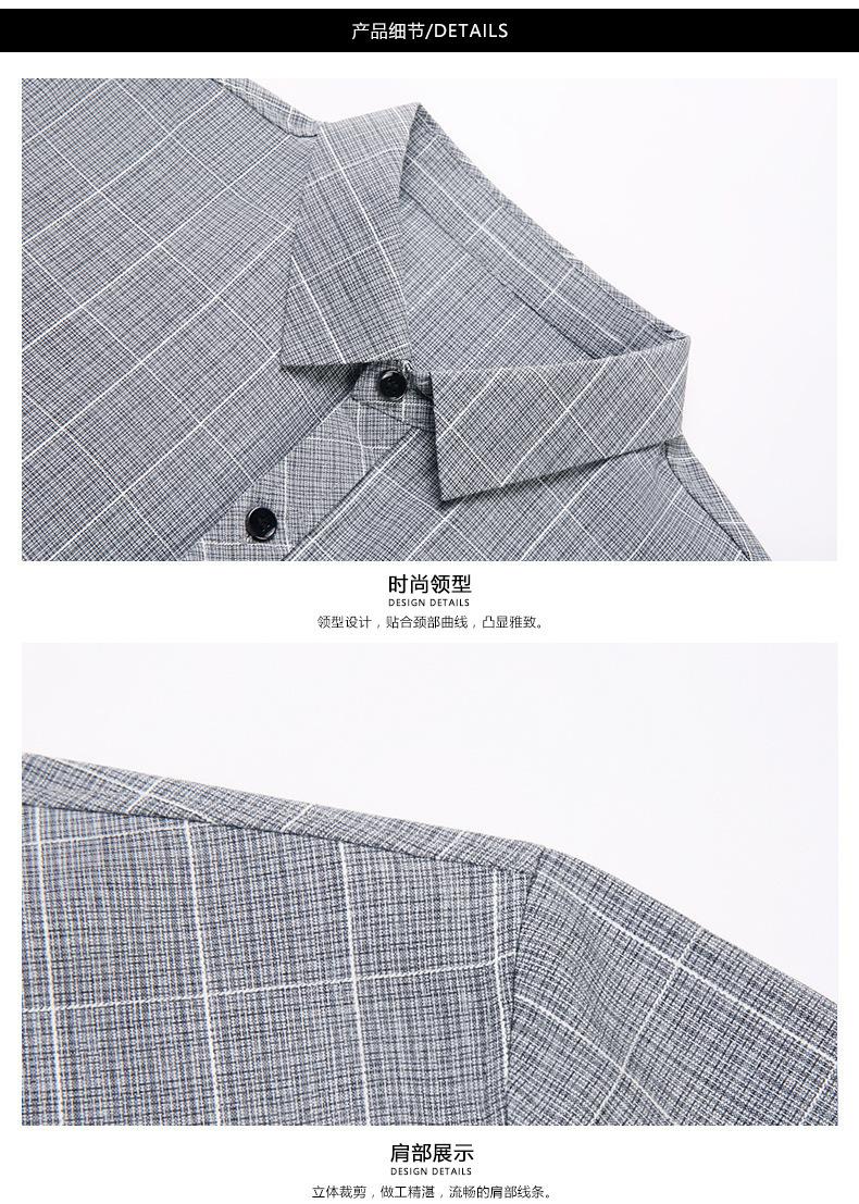 Product Introduction of Short sleeve shirt for men, summer wear, lightweight, casual, loose, with pockets, suitable for middle-aged and young men 14