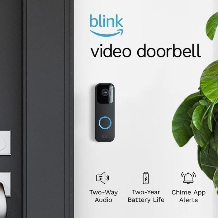 Blink Video Doorbell include sync Module 2 | Two-way audio, HD video, motion and chime app alerts and Alexa enabled — wired or wire-free